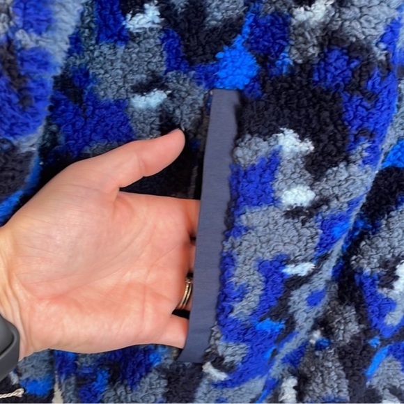 NWT Nordstrom x Christina Martinez High Pile Camo Fleece Jacket Size Small - Picture 4 of 8